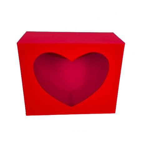 Cutie dreptunghiulara cu decupaj in forma de inima