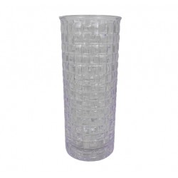 Vaza rotunda din plastic acrilic H 12.4